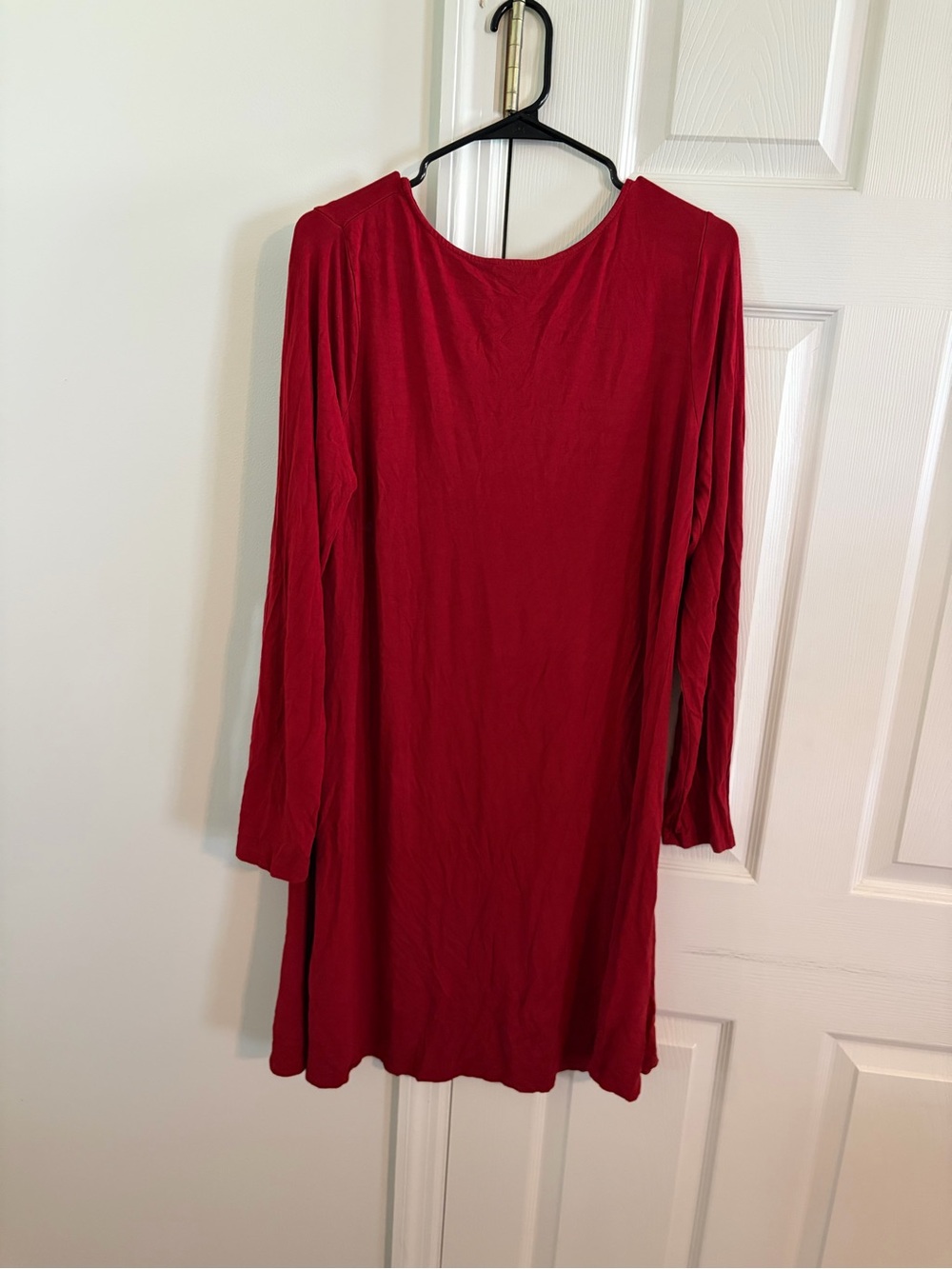 Old Navy Red Long-Sleeve Swing Dress